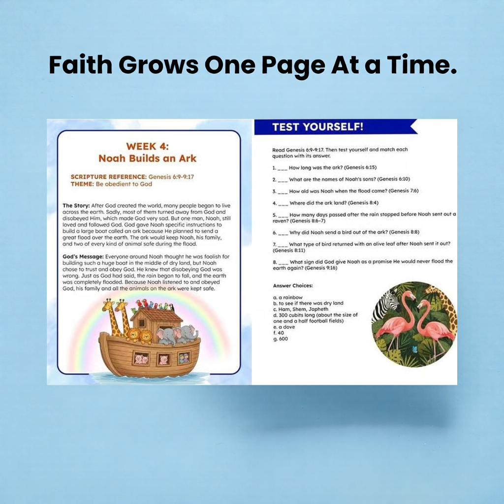 Bible Study Workbook for Kids