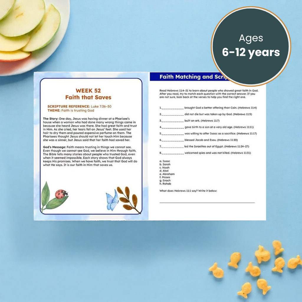 Bible Study Workbook for Kids